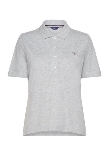 Emb Original Shield Pique Polo GANT Grey