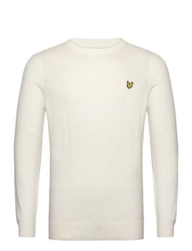 Cotton Merino Crew Jumper Lyle & Scott White