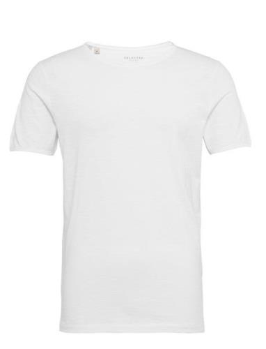 Slhmorgan Ss O-Neck Tee Noos Selected Homme White