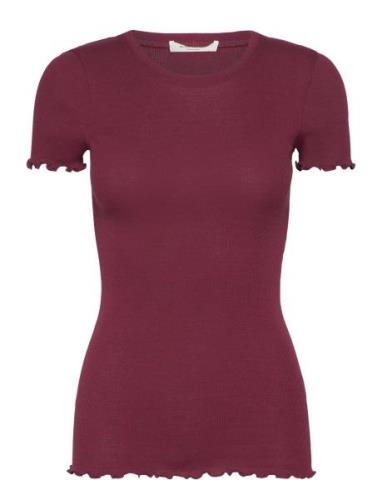 Organic Cotton T-Shirt Rosemunde Burgundy