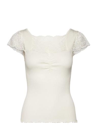 Silk T-Shirt W/ Lace Rosemunde Cream