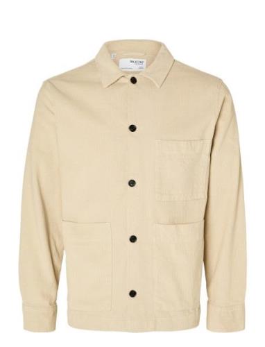 Slhloosetony-Cord Overshirt Noos Selected Homme Beige