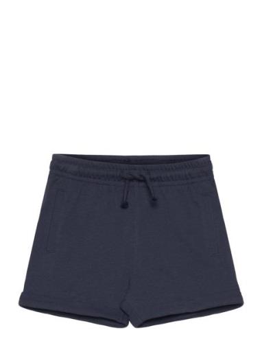 Cotton Shorts With Elastic Waist Mango Navy