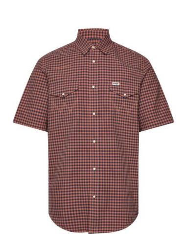 Ss Western Shirt Wrangler Orange