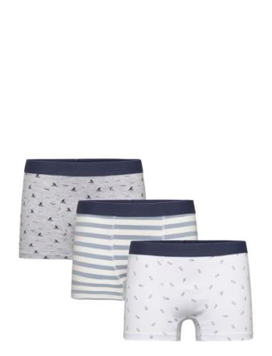 Printed Boxer Shorts 3 Pack Mango Grey