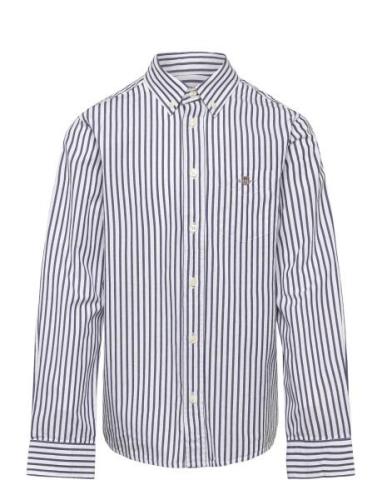 Striped Shield B.d Poplin Shirt GANT Blue