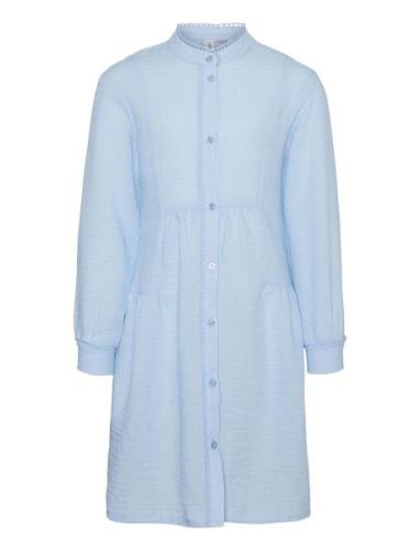 Vmchris Detail Ls Shirt Dress Wvn Girl Vero Moda Girl Blue