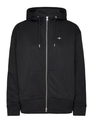 Rel Shield Zip Hoodie GANT Black