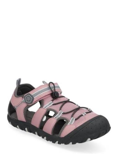 Jr. Sandals Hiking W. Toe Cap Color Kids Pink