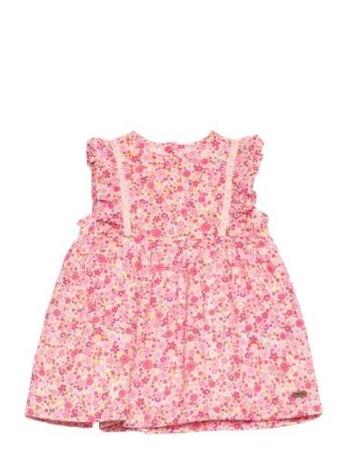 Dress Ns Aop W. Lining Minymo Pink