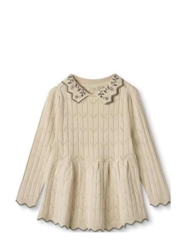 Sunny Embroidered Ls Blouse Fliink Cream