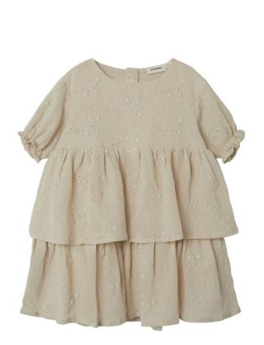 Nmffauna Ss Loose Dress Lil Lil'Atelier Beige