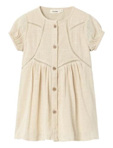 Nmfhalla Ss Loose Dress Lil Lil'Atelier Cream