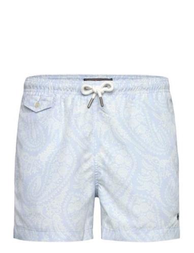 Paisley Bathing Trunks Morris Blue