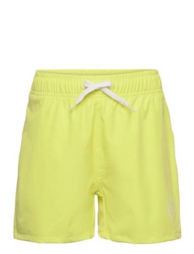 Swim Shorts, Solid Color Kids Yellow