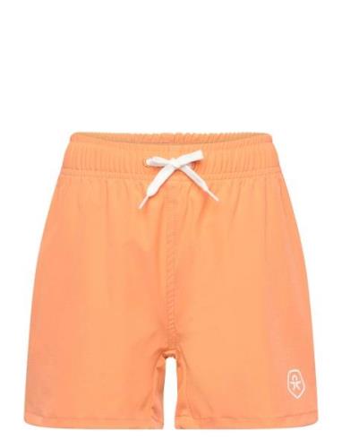 Swim Shorts, Solid Color Kids Orange
