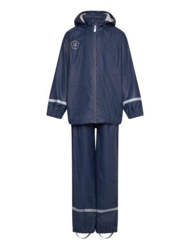 Rain Set - Aop - Pu Color Kids Blue