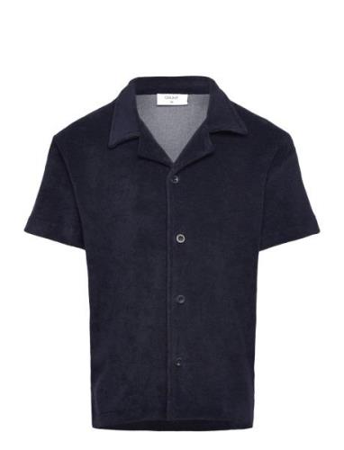 Graugust Terry Ss Shirt Grunt Navy