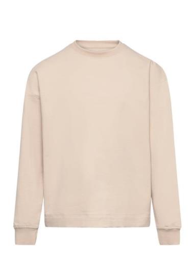 Sweatshirt Ls Solid Huttelihut Beige