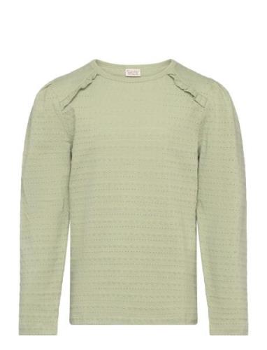 T-Shirt Ls Jaquard Minymo Green