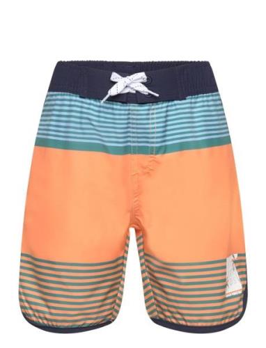 Swim Long Shorts, Striped Color Kids Patterned