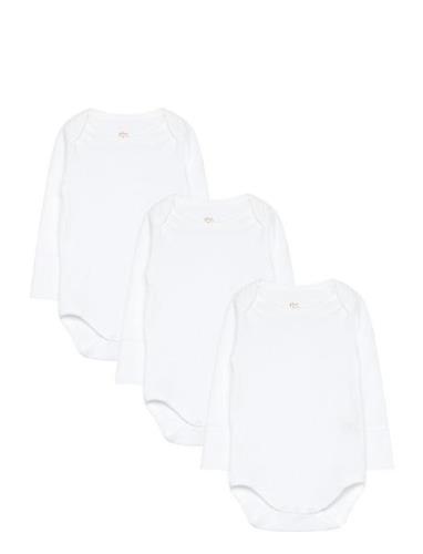 3 Pack Rib Jersey Long Sleeve Body Copenhagen Colors White