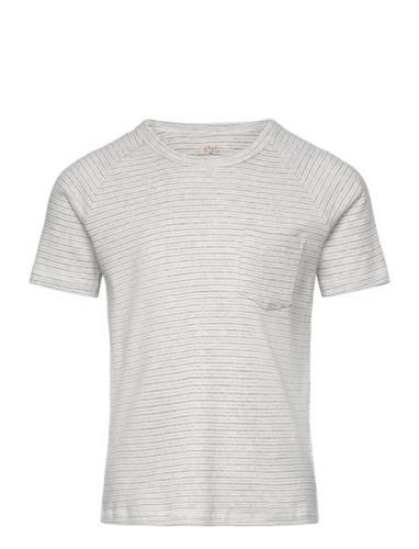 Striped T-Shirt With Pocket Copenhagen Colors Grey