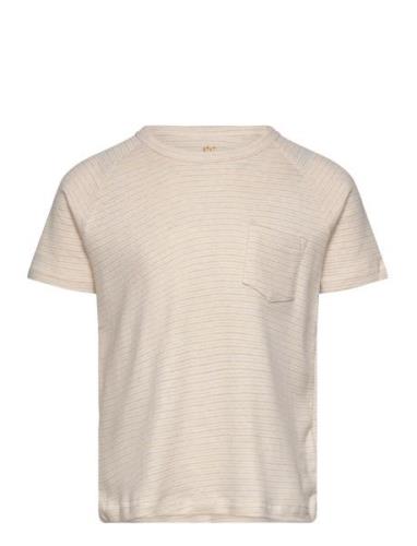 Striped T-Shirt With Pocket Copenhagen Colors Beige