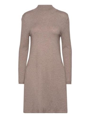 Vicomfy A-Line Rollneck Knit Dress/Pb/1 Vila Beige