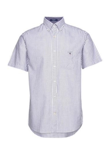 Reg Oxf Stripe O.shield Ss Shirt GANT Blue