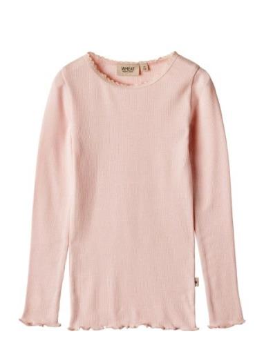 Rib T-Shirt L/S Reese Wheat Pink