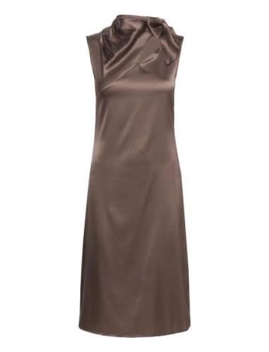 Silk Dress Rosemunde Brown