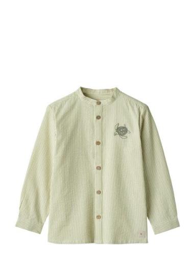 Shirt Embroidery Willum Wheat Green