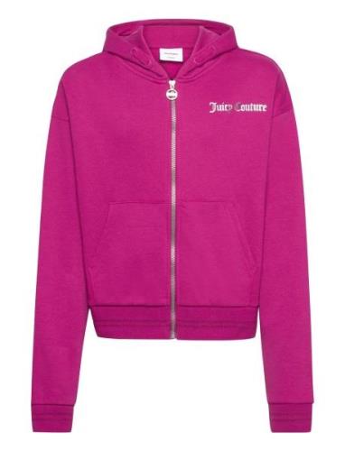 Juicy Abstract Zip Thru Hood Juicy Couture Pink