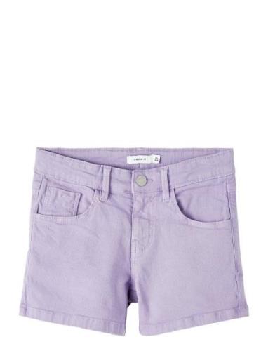 Nkfrose Reg Twi Shorts 8212-Tp Noos Name It Purple