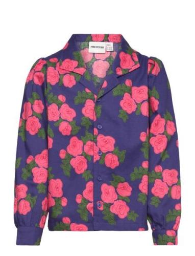 Roses Aop Woven Blouse Mini Rodini Patterned