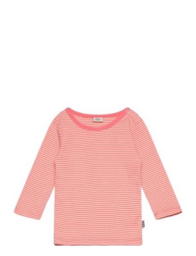 Soft Mini Striped Tobinino Tee Ls Mads Nørgaard Pink