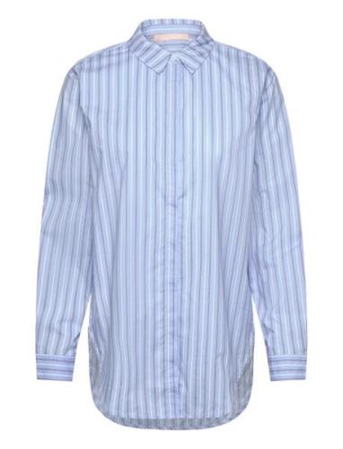 Srbeate Ls Shirt Striped Soft Rebels Blue