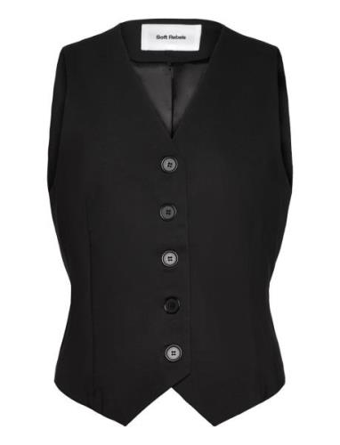 Srhibiscus Waistcoat Soft Rebels Black