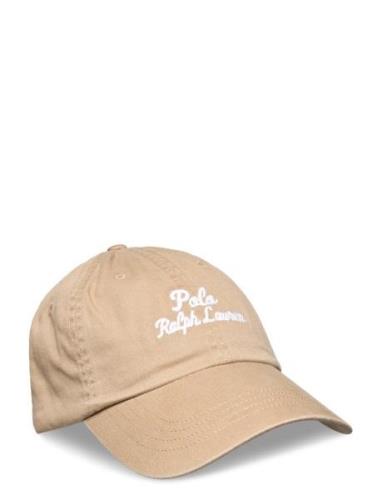 Embroidered Twill Ball Cap Polo Ralph Lauren Beige