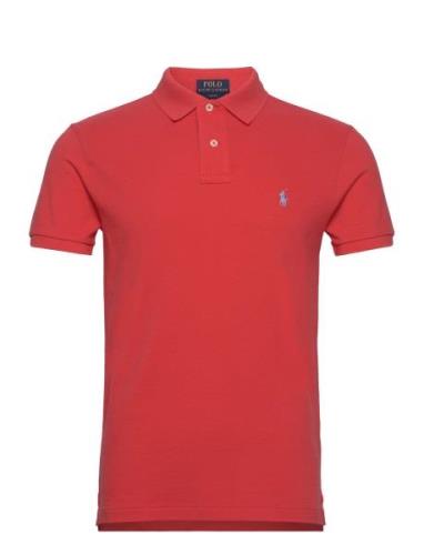 Slim Fit Mesh Polo Shirt Polo Ralph Lauren Red