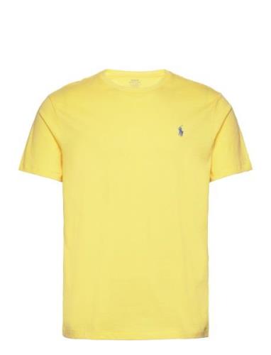 Custom Slim Fit Jersey Crewneck T-Shirt Polo Ralph Lauren Yellow