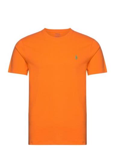 Custom Slim Fit Jersey Crewneck T-Shirt Polo Ralph Lauren Orange