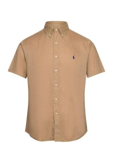 Custom Fit Linen Shirt Polo Ralph Lauren Khaki