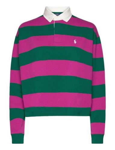 Striped Cropped Jersey Rugby Shirt Polo Ralph Lauren Patterned