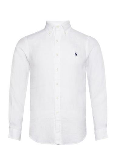 Custom Fit Linen Shirt Polo Ralph Lauren White