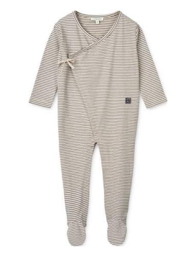 Bolde Baby Stripe Jumpsuit Liewood Cream