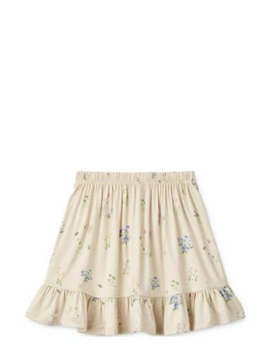 Hellvi Printed Skirt Liewood Cream