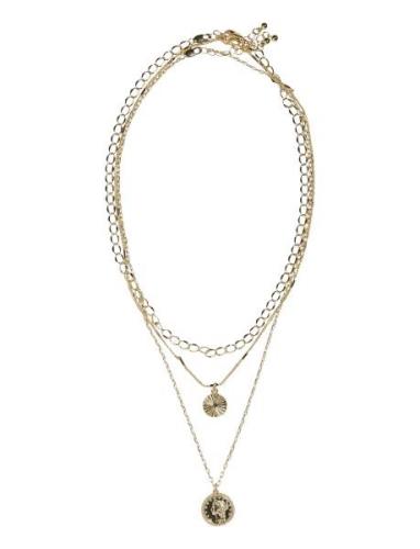 Pckat J Necklace Pack Pieces Gold