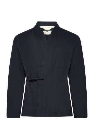 Akjesper Kimono Overshirt Anerkjendt Navy